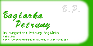 boglarka petruny business card